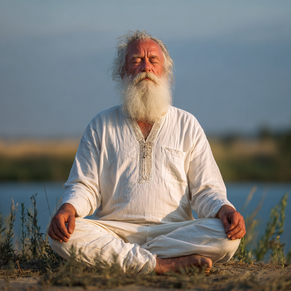 Peaceful yoga studio setting with Ukrainian adults practicing various gentle poses in harmonious group formation
